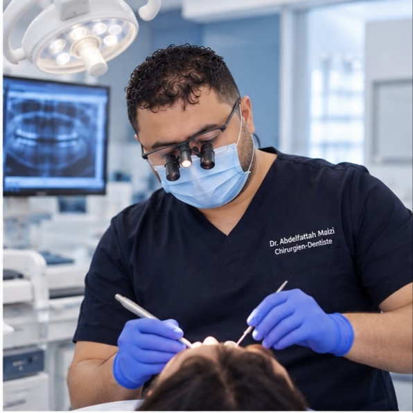 Dr. Abdelfattah Maizi en soin au Centre Dentaire Healthy Smile